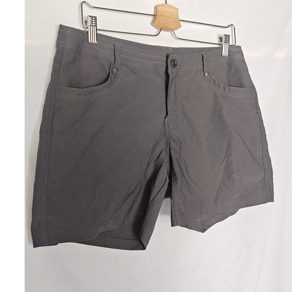 Kuhl Trekr Hiking Shorts 12 Dark Gray Outdoor Stretch Trail Utility 5.5" 6356 - Picture 3 of 9